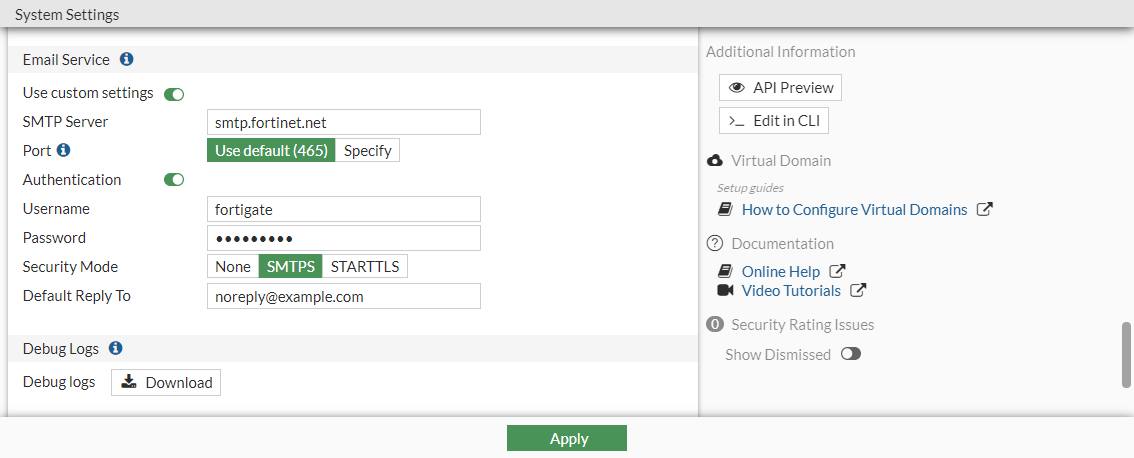Fortinet mail archiving Fortinet mail archiving port in filezilla